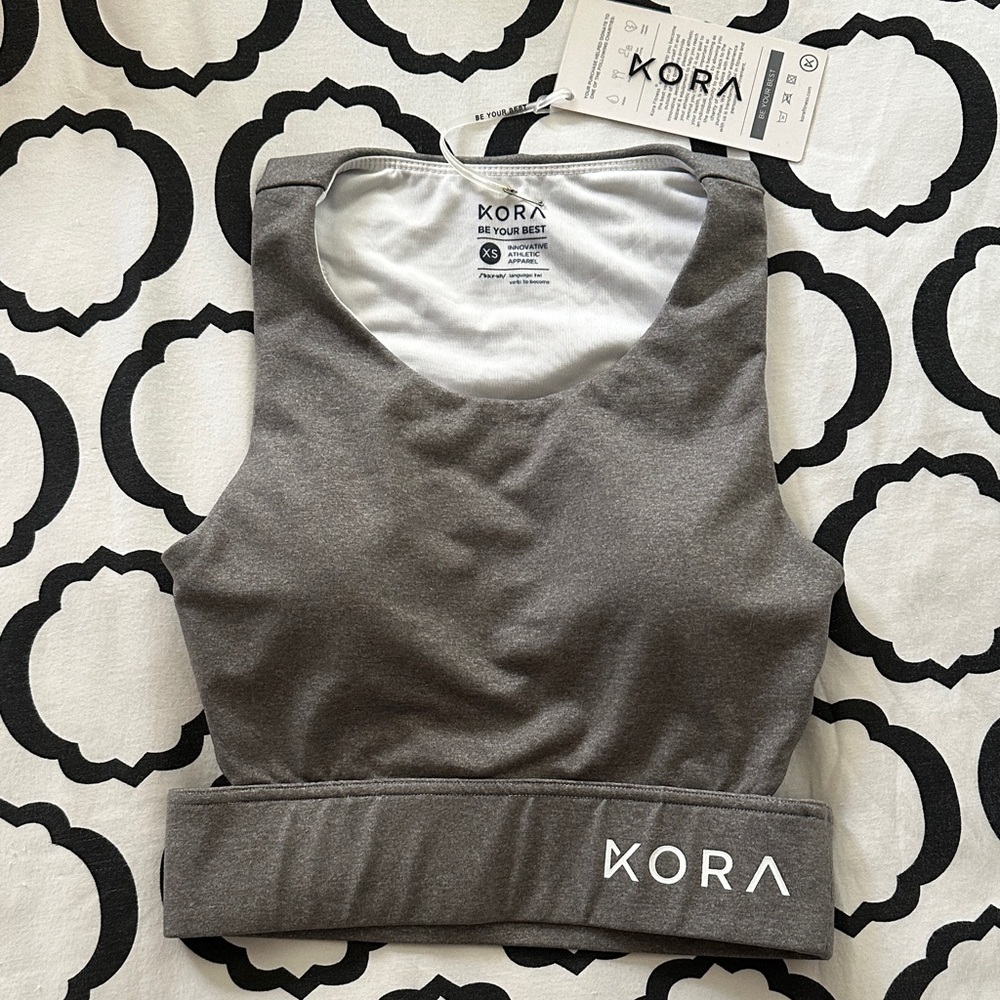 Gray Sports Bra